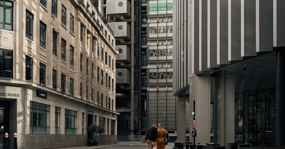 Urban street view with iconic architecture and people, London, UK.