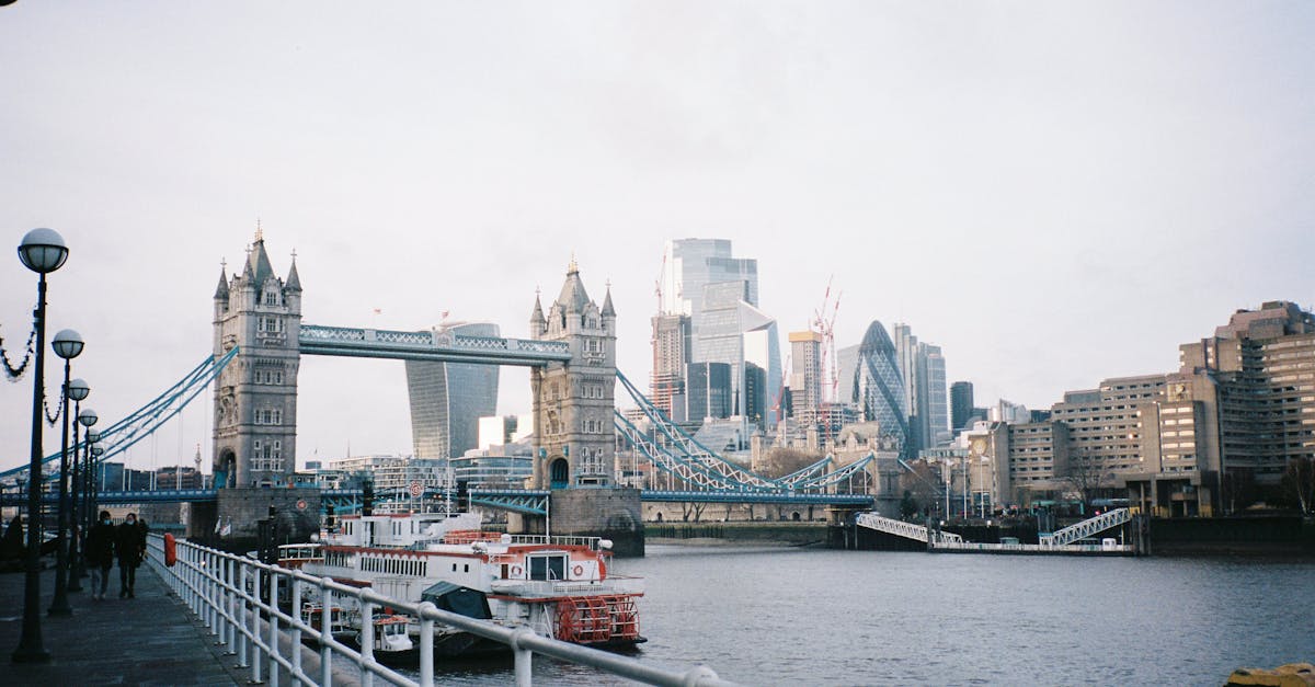 Lifetime ISA benefits - Tower Bridge with London's modern skyline and boats on the Thames River.